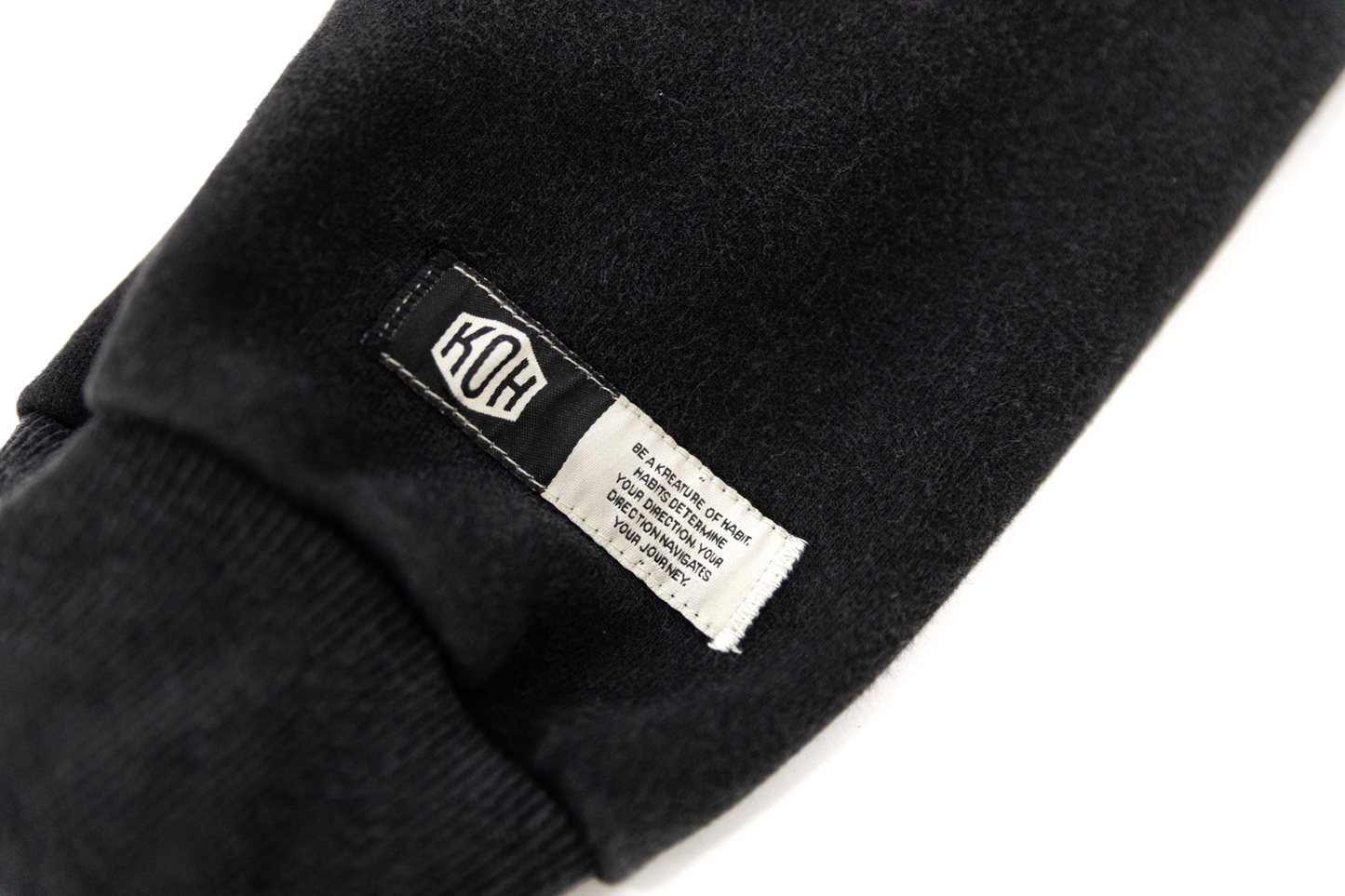Black Scripted Hoodie
