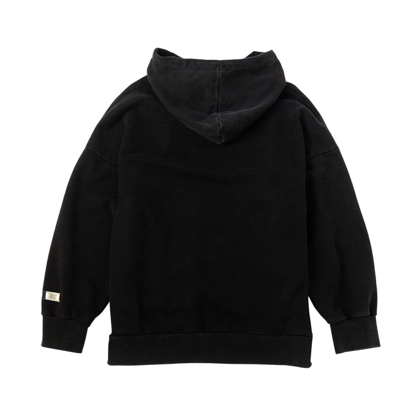 Black Scripted Hoodie