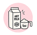 ADD 5oz OF YOUR MILK OF CHOICE