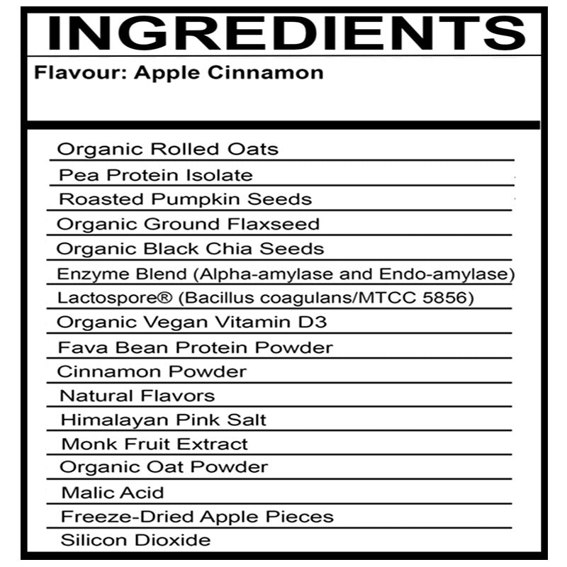 Apple Cinnamon — nutrition facts 2