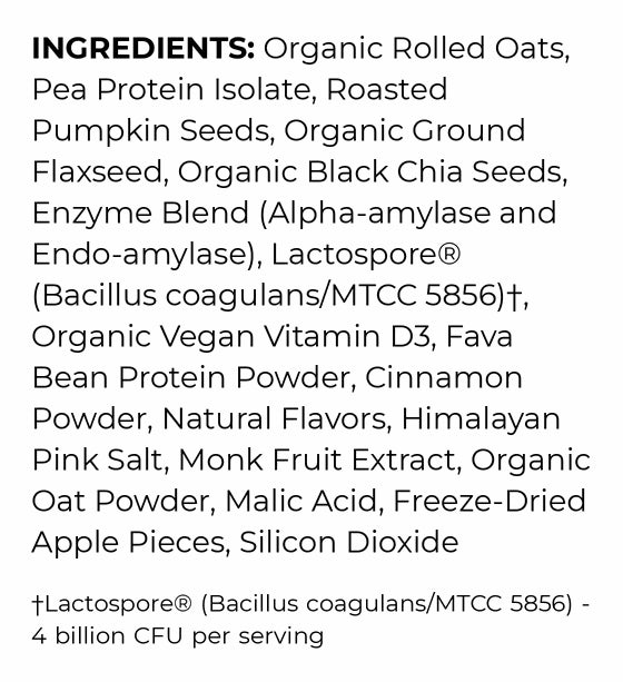 Apple Cinnamon nutrition 2