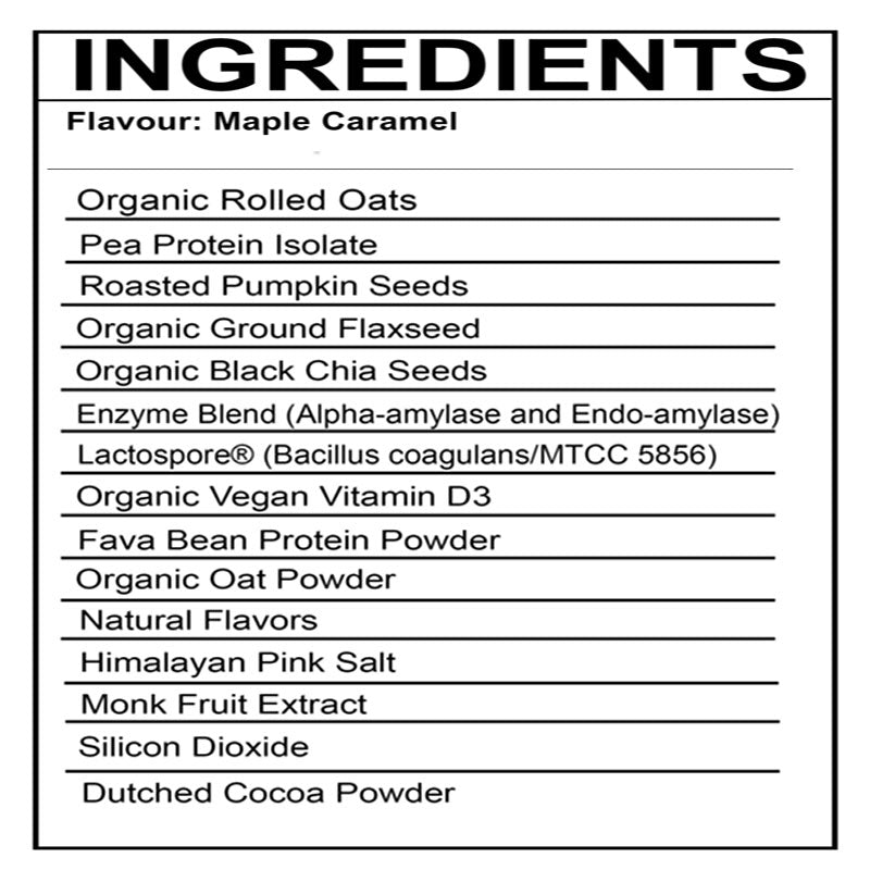 Maple Caramel — nutrition facts 2