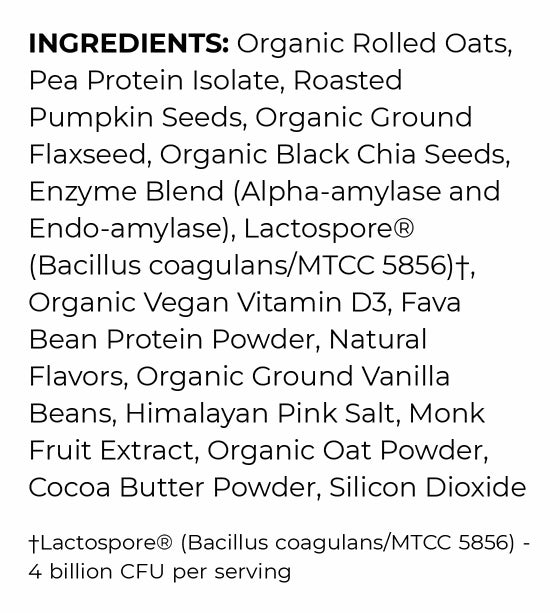 Vanilla nutrition 2