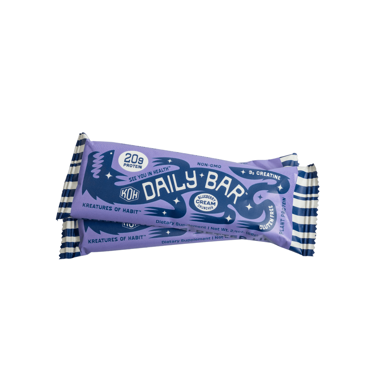 DAILY BAR | Blueberry Cream Cruncher - Kreatures of Habit