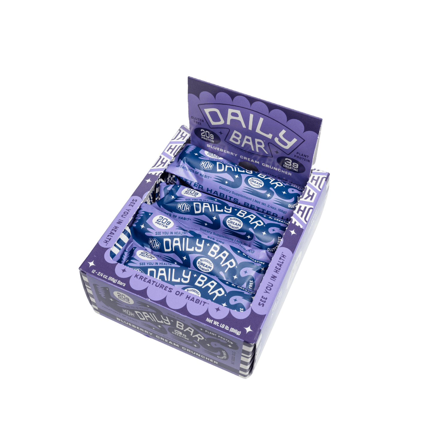 DAILY BAR | Blueberry Cream Cruncher - Kreatures of Habit