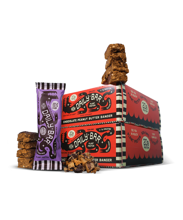 DAILY BAR Variety Pack - Kreatures of Habit, Two boxes, 12 bars per box