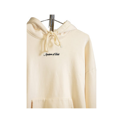 Oat Scripted Hoodie