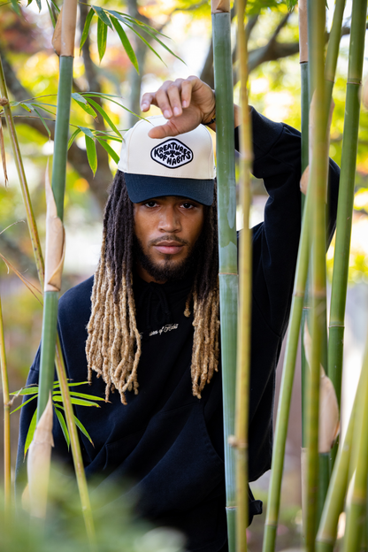 Black Scripted Hoodie - Kreatures of Habit