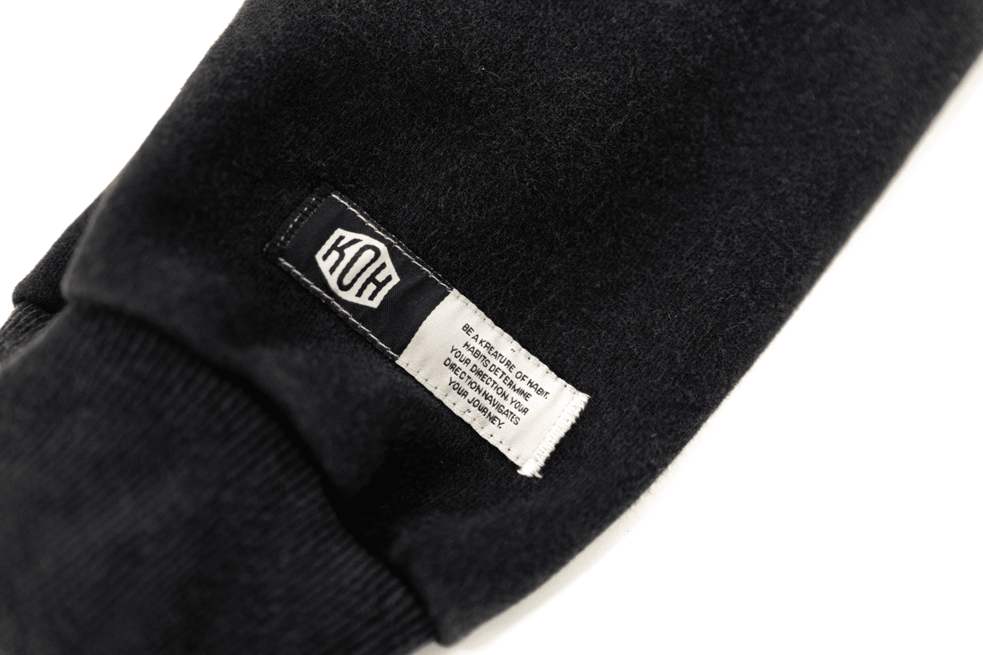 Black Scripted Hoodie - Kreatures of Habit