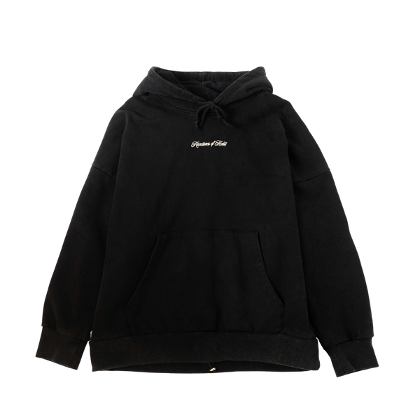 Black Scripted Hoodie