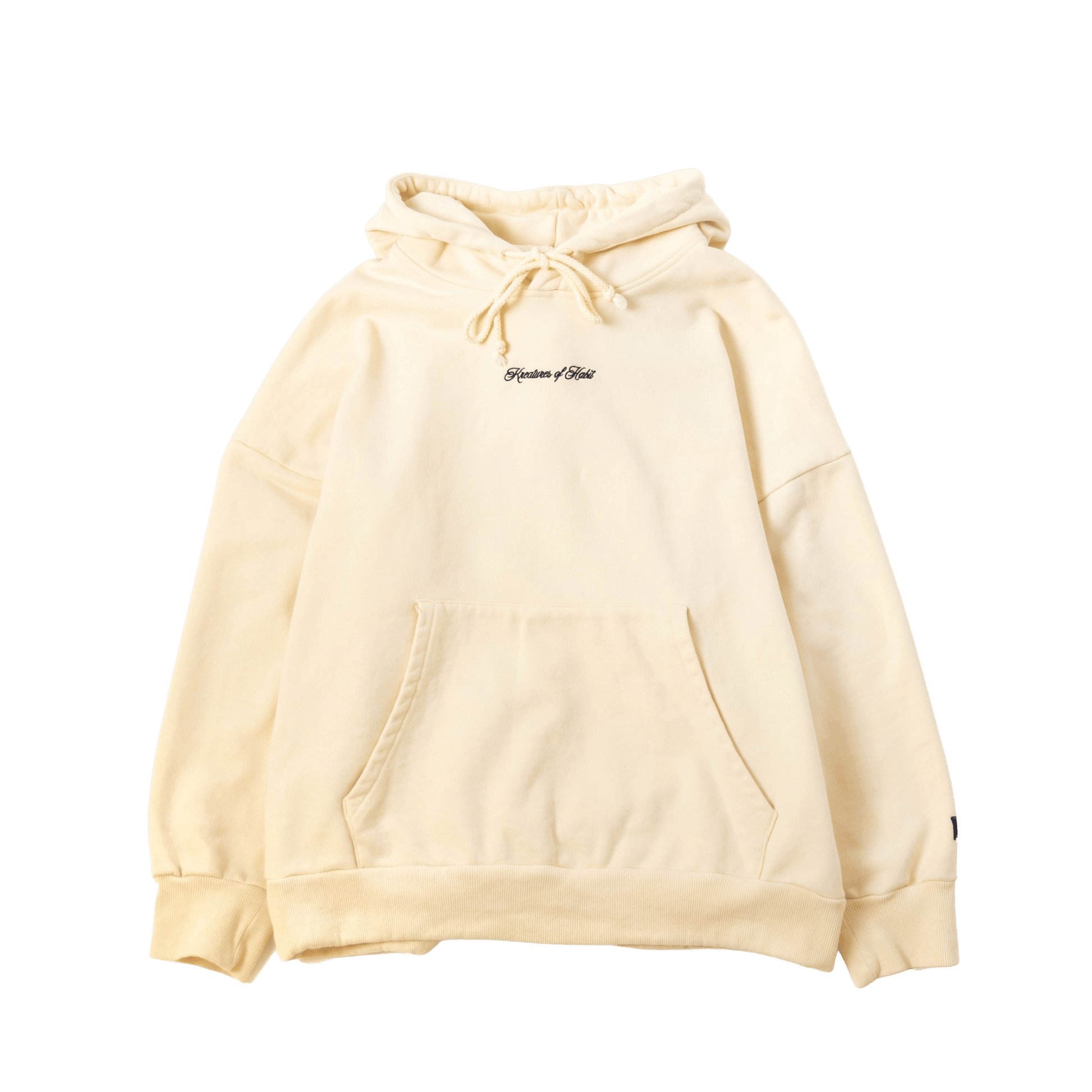 Oat Scripted Hoodie - Kreatures of Habit