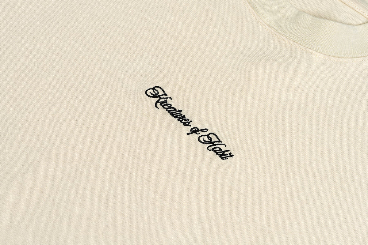Oat Scripted Tee - Kreatures of Habit